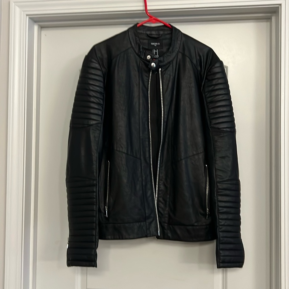 Men’s faux leather jacket